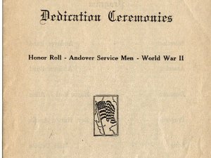 1943 Honor Roll Dedication