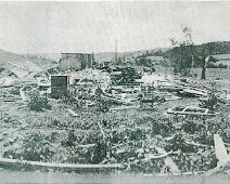 Cyclone16 Wills' home on same road. Mr. Wills was killed and also a team of horses which was in the barn. (Picture originally submitted to Pennysaver by Clyde Depew)