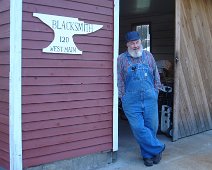 Bob Hewitt Photo by Mary Rhodes "R. L. Hewitt Blacksmithing and Woodwork to Order Angelica New York "Returning to Wellsville from Angelica, I noticed the doors to the...