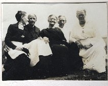 5Ladies 1920's: 5 women: Caroline d'Autremont Scholes, far left, Emma Wafler Evans, middle Submitted by Gerrie Evans Raw