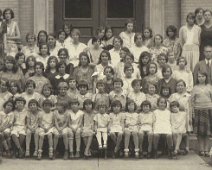 Wilsonian2 Wilsonian School Park Circle Angelica, NY 1930. Left to Right Front Row: Pauline Ruckle, Aurelia Coots, Gloria Stillwell, Louise Ginco, Dolores Allen, Arlene...