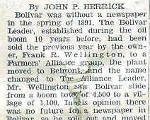 Herrick3 The information below is credited to "The Bolivar Breeze" "A Community Newspaper, Published in the Heart of the Allegany Oil Field" 1891-1941 Special...