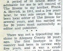 Herrick4 The information below is credited to "The Bolivar Breeze" "A Community Newspaper, Published in the Heart of the Allegany Oil Field" 1891-1941 Special...