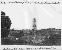 1928 GilbertFarmGasWell 1928 Gilbert Farm Gas Well. Collection of Ray Payne.