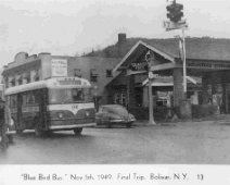 BlueBirdBusFinalTrip1949 949 Last Bus Trip Blue Bird Bus, Main St Bolivar. Collection of Ray Payne