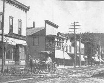 Bolivar in horse-and-buggy days between 1900-10 Bolivar Main Street-c.1900-1910. Submitted by Charlene Small-Little Genesee, NY from Gerald & Ruth Persing Picture/Clipping Collection.