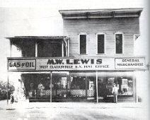 Store At the center of West Clarksville, NY; date unknown. Photo from 1834-1985 West Clarksville Sesquicentennial Book