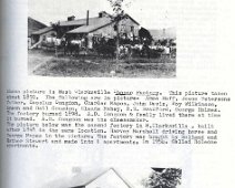CheesFactories Information below from the 1835-1985 Sesquicentennial Book -Town of Clarksville, NY. The first cheese factory in Clarksville was built in 1867, by M.M. Congdon...