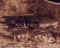 Steam shovel move_Rossburg_NY_circa 1906 to Cuba cut-off excavation Steam shovel being moved on temporary tracks from Rossburg,NY up onto the east hill area to excavate the Erie Railroad Cuba line in 1906-10. Photo from Steven...