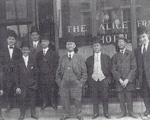 Alice Frances Hotel - Cuba N.Y Photo taken in front of the Alice Frances Hotel in Cuba, N.Y. Leon Persing is on the far left. Photo was given to Ray Payne by the Jerry Persing estate....