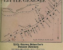 LittleGeneseeVillage&Directory From the pages of "Atlas of Allegany County New York; From actual Surveys & Official Records Compiled & Published by D. G. Beers & Co.; 95 Maiden Lane, New York...