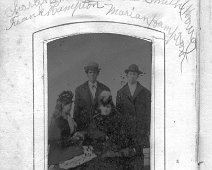 group "This is of Charles Smith, Sabra Smith Howe, Frank Hampton, & Marion Hampton." From Collection of Winifred O. Smith Fox, Submitted by Karen Meisenheimer.