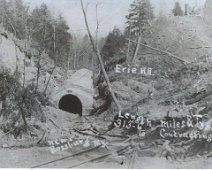 Mudville Tunnel 1906 Mudville Tunnel construction, c. 1906. Submitted by Jim Gelser.