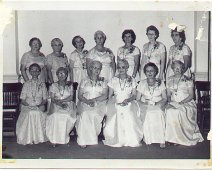 Rebecca's "This is a picture possibly of the Rebecca's or could be Eastern Star??? In the front row on left is Susie ParkerIn the back row on left is Florence Latten...