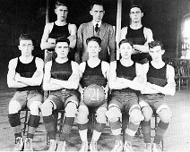 Rushford_BoysBB1921 "My Grandfather, Howard Butler, is the adult in the Boys BBall 1921 Team. All others are unknown."-- Submitted by Laura Danner; "My 92 year old mother, Irene...