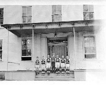 Rushford_Team1 Help required, all unknown. Submitted by Laura Danner; Irene Drew Worthington identified the following: The baseball team was a town team and she was able to...
