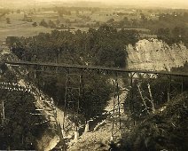 150_Kellogg-Rushford #150 - Caneadea Gorge P. H. Kellogg, Cuba NY Printed on back of postcard, KELLOGG STUDIOS Cuba, Belmont, Fillmore, Rushford P. H. Kellogg, Cuba, N. Y.