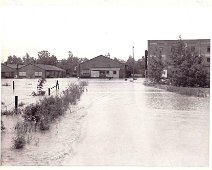 FormerSinclairLot Former Sinclair Refinery buildings......soaking in water and mud.... Photo by Dick Neal