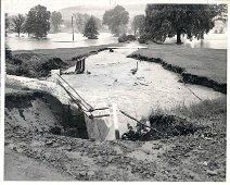 GolfCourseGorge A gorge is cut across the Golf Course by a normally babbling brook. Photo by Dick Neal