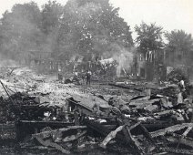 1921-Pearl&LoderFire In 1921 a devastating fire occurred in the corner area of Loder Street and Pearl Street. Collection of Don Baldwin.