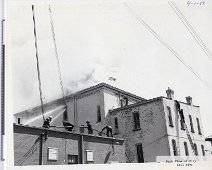 City Hall Fire 1 Back View of City Hall fire, 1954. Collection of Don Baldwin.