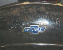 Wheel cover from Weinhauer Chevrolet 1 Wheel cover, 1932 Chevrolet, from Weinhauer Chevrolet.