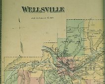 Wellsville Town-West From the pages of "Atlas of Allegany County New York; From actual Surveys & Official Records Compiled & Published by D. G. Beers & Co.; 95 Maiden Lane, New York...