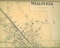 Wellsville Village-North From the pages of "Atlas of Allegany County New York; From actual Surveys & Official Records Compiled & Published by D. G. Beers & Co.; 95 Maiden Lane, New York...