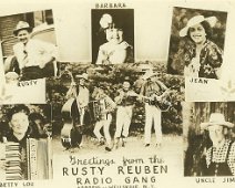 RustyReuben The following material submitted by Mary Rhodes and Roger Palmer. A Country Western("Hillbilly") Mystery! Who was "The Rusty Reubens", and, Were they from...