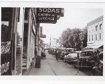 Main st. Wellsville Sept 10 1951 Main Street, Wellsville; 9/10/1951 Thanks to Sharing by Marlea Ramsey