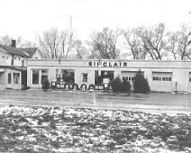 SinclairStation 1961 Dan Nicholson Photo of Hancock Service Station -near corner of North Main Street and Riverside Drive - Wellsville; on Riverside Drive, Rte 19 N.