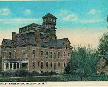 WellsvilleSanitarium Wellsville Sanitarium 1919 Version of Wellsville Sanitarium. Later became Hotel and was torn down. Trinity Luthern Church now stands on these grounds on North...