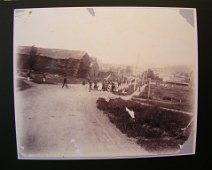 AWalk07 Parade in 1800s; South Main Street Wellsville in vicinity of present day Rauber Street/South Main Street; entering Woodlawn (then Farnum) Cemetery; Tanbark...