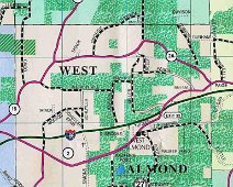 Town of West Almond map, 2004 Published by Allegany County Dept of Public Works, 2004.