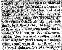 1896 Shongo Fire From Wellsville Daily Reporter; Tuesday, March 10, 1896