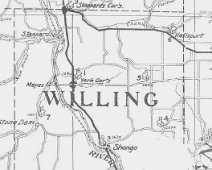 Willing_School_Map The above map of 1929 (W.B.Thrall Map & Survey Co - Perry,NY) shows the Hallsport Public School (District School #6, Town of Willing).