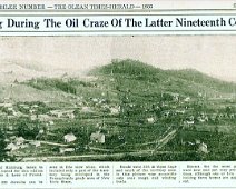 Richburg Oil Craze Richburg during Oil Craze c.1887 Printed in 1935 Diamond Jubilee Edition of Olean Times Herald