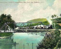 BuffSus06 B&S - Genesee River Scene c.1909 (Gypsy Lane Bridge-Wellsville,NY Ron Taylor collection
