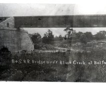 BuffSus14 B & S Railroad Bridge over Black Creek at Belfast, NY From files of County Historian, Craig Braack
