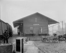 ErieDepot07 End View of old Friendship NY Depot. From "Steamtown National Historic Site Archives" & Submitted by Richard Palmer.