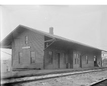 ErieDepot07a Side View of old Friendship NY Depot. From "Steamtown National Historic Site Archives" & Submitted by Richard Palmer.