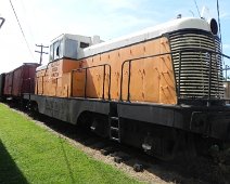 WAG1700 by Dick Palmer 8-2013 None the worse for wear and almost complete neglect is former Wellsville, Addison & Galeton locomotive #1700 on display at the Lake Shore Railroad Historical...