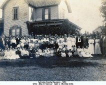 McKenney1 "This photo of the Scholes Family Reunion was taken in 1918 (probably near Birdsall or Angelica). I can only identify a few people in the picture. I would be...